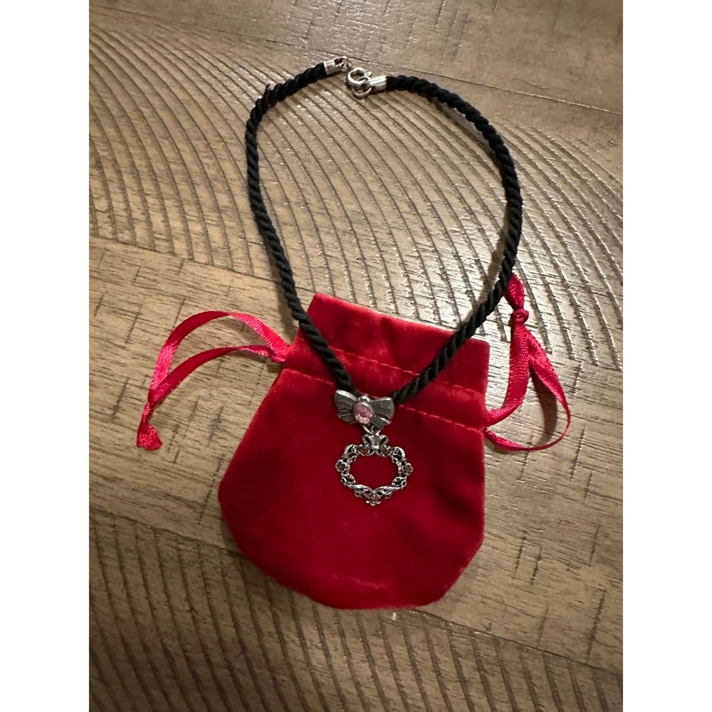 Pink Rhinestone‎ Bow Wreath Choker